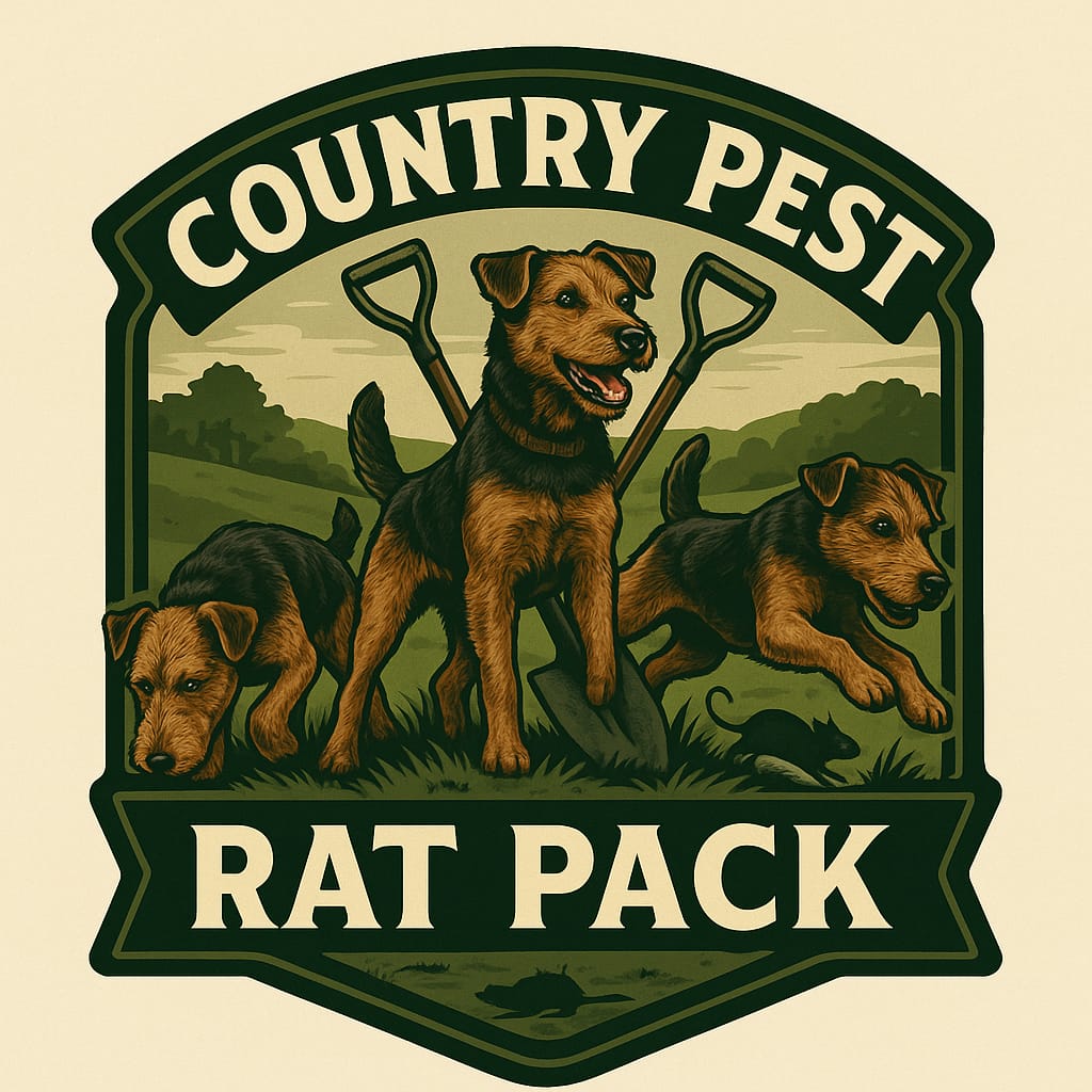 Country Pest Rat Pack — K9 pest control team badge